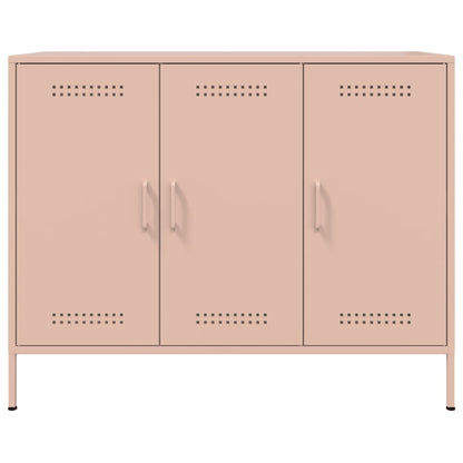 vidaXL Sideboard Rosa 100,5x39x79 cm Stahl