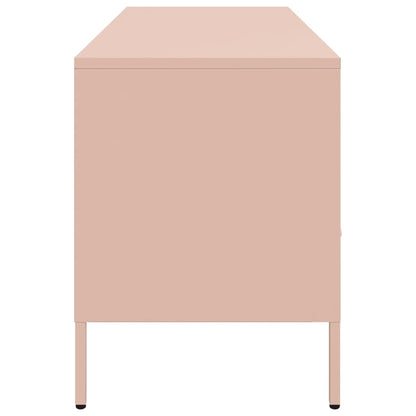 TV-Schrank Rosa 100,5x39x50,5 cm Stahl