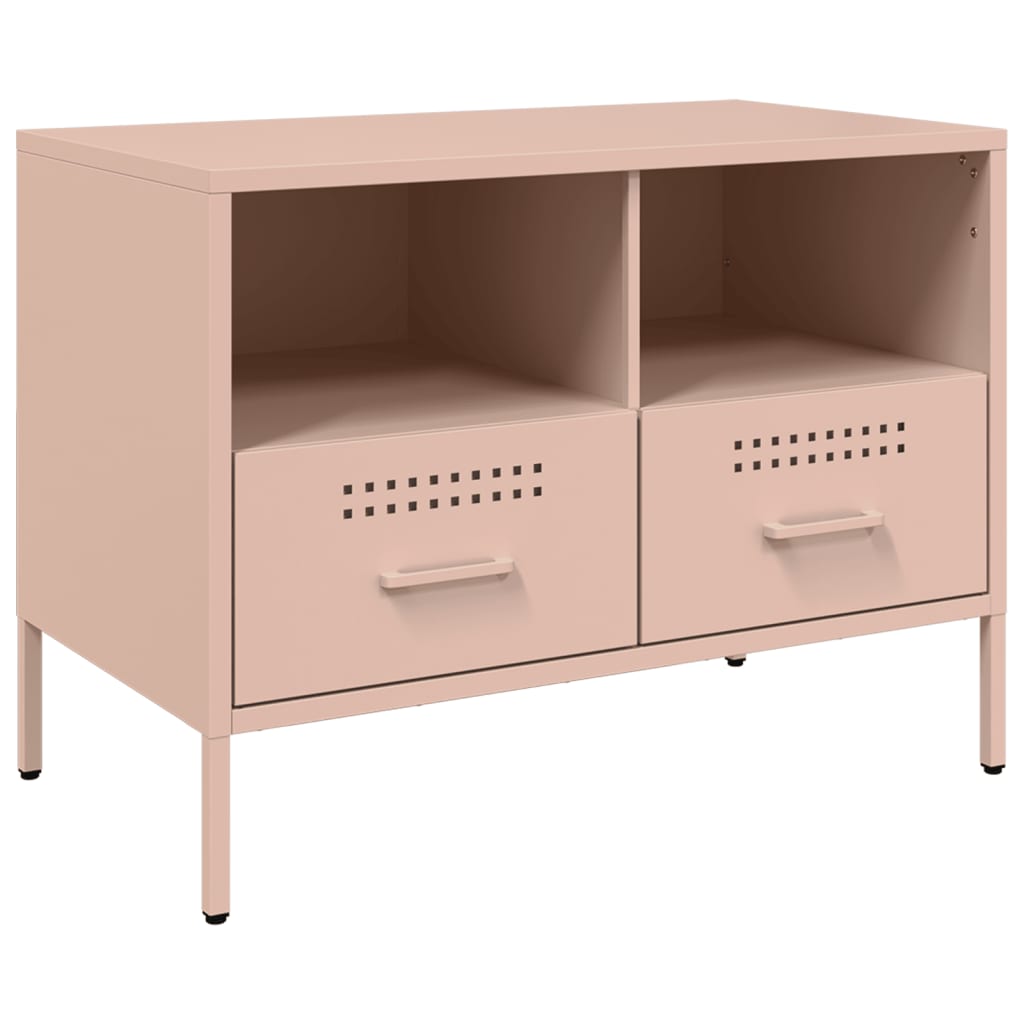 TV-Schrank Rosa 68x39x50,5 cm Stahl