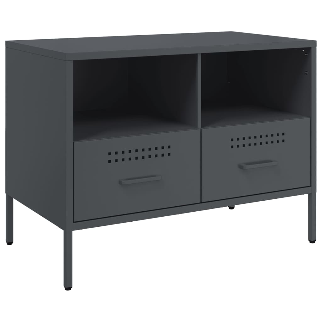 TV-Schrank Anthrazit 68x39x50,5 cm Stahl