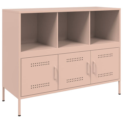 vidaXL Sideboard Rosa 100,5x39x79 cm Stahl