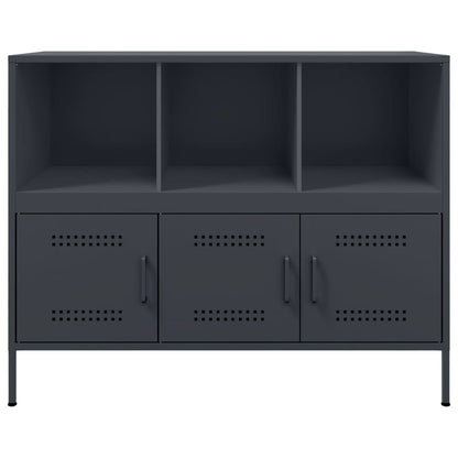 vidaXL Sideboard Anthrazit 100,5x39x79 cm Stahl