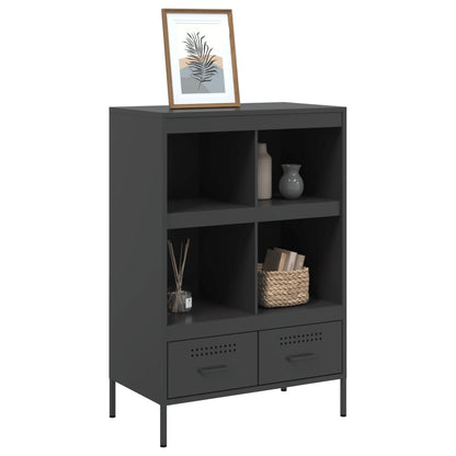 vidaXL Highboard Schwarz 68x39x101,5 cm Stahl