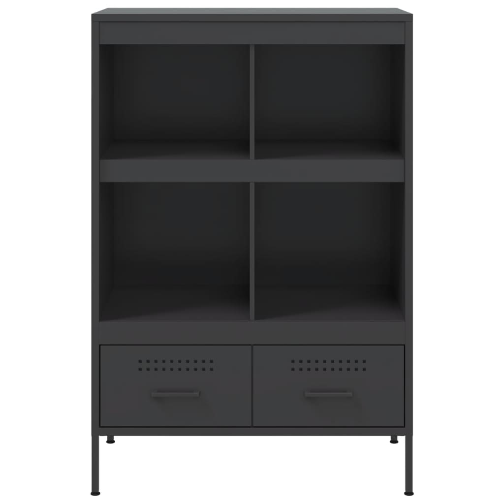 vidaXL Highboard Schwarz 68x39x101,5 cm Stahl