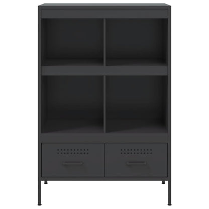 vidaXL Highboard Schwarz 68x39x101,5 cm Stahl