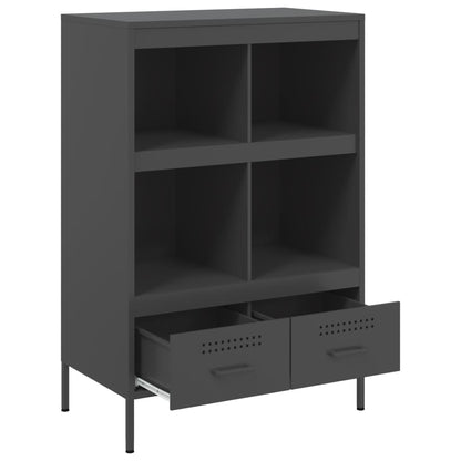 vidaXL Highboard Schwarz 68x39x101,5 cm Stahl