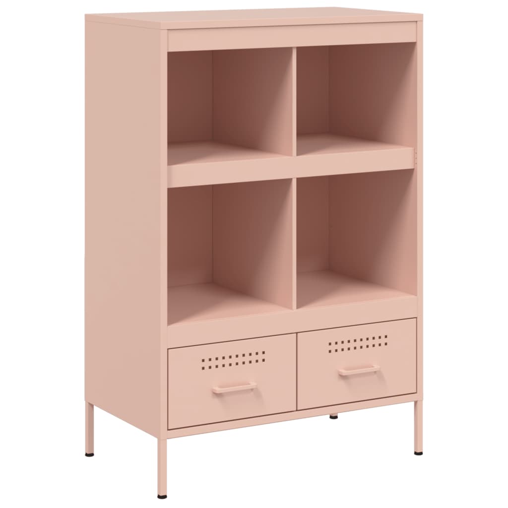 vidaXL Highboard Rosa 68x39x101,5 cm Stahl