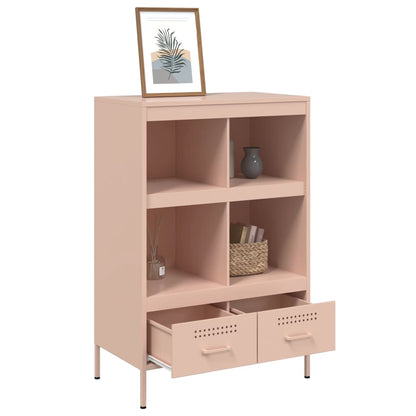 vidaXL Highboard Rosa 68x39x101,5 cm Stahl