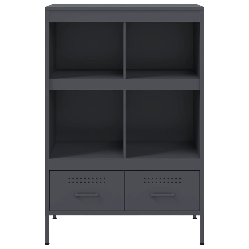 vidaXL Highboard Anthrazit 68x39x101,5 cm Stahl