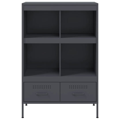 vidaXL Highboard Anthrazit 68x39x101,5 cm Stahl