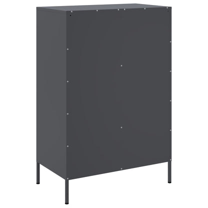 vidaXL Highboard Anthrazit 68x39x101,5 cm Stahl