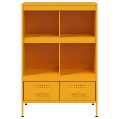 vidaXL Highboard Senfgelb 68x39x101,5 cm Stahl