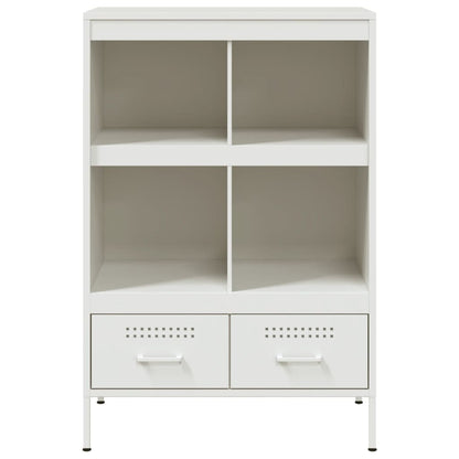 vidaXL Highboard Weiß 68x39x101,5 cm Stahl