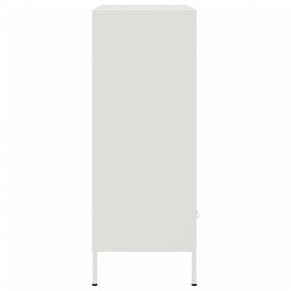 vidaXL Highboard Weiß 68x39x101,5 cm Stahl