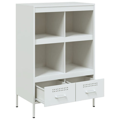 vidaXL Highboard Weiß 68x39x101,5 cm Stahl