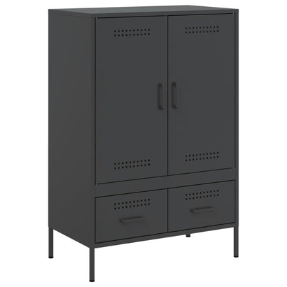 vidaXL Highboard Schwarz 68x39x101,5 cm Stahl