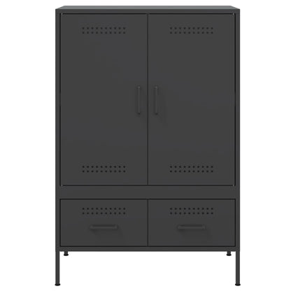 vidaXL Highboard Schwarz 68x39x101,5 cm Stahl