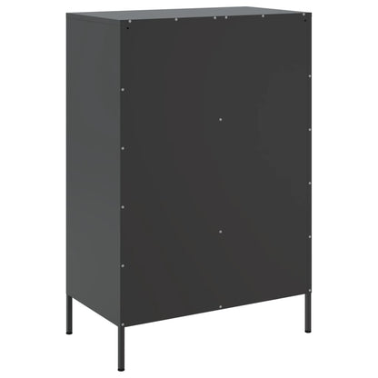 vidaXL Highboard Schwarz 68x39x101,5 cm Stahl