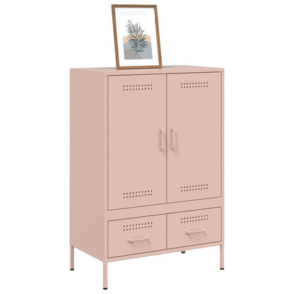 vidaXL Highboard Rosa 68x39x101,5 cm Stahl