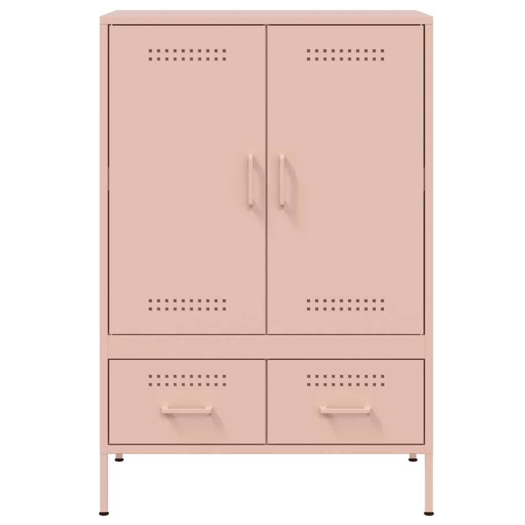 vidaXL Highboard Rosa 68x39x101,5 cm Stahl