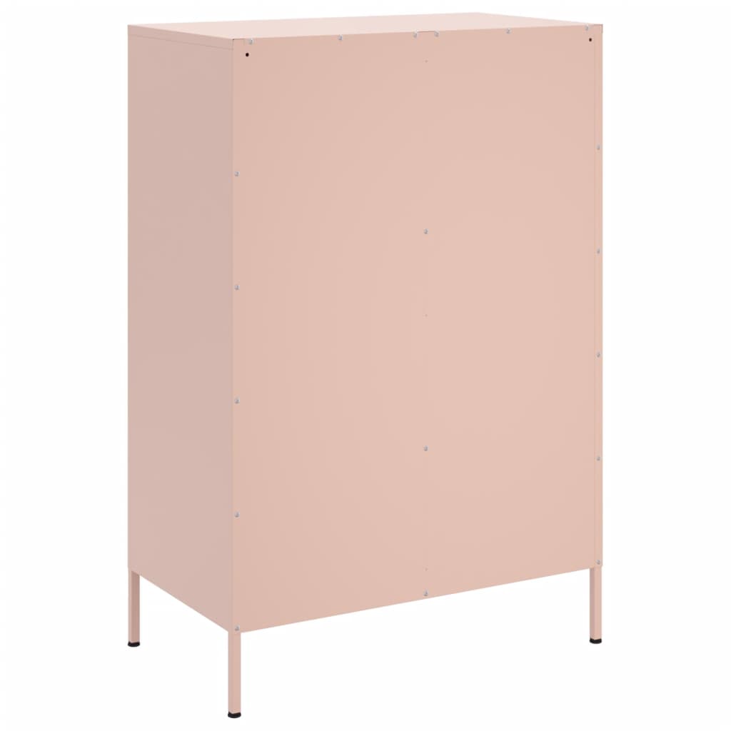 vidaXL Highboard Rosa 68x39x101,5 cm Stahl