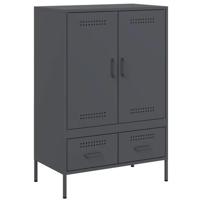 vidaXL Highboard Anthrazit 68x39x101,5 cm Stahl