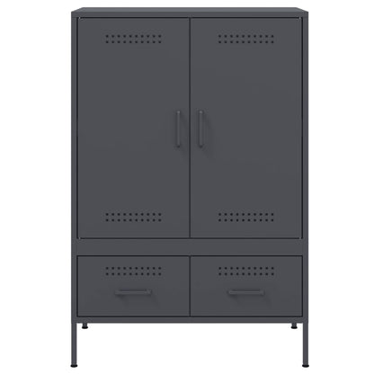 vidaXL Highboard Anthrazit 68x39x101,5 cm Stahl