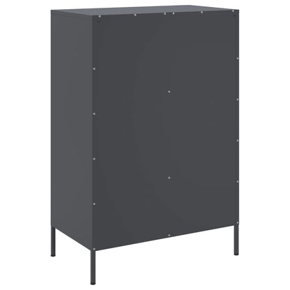 vidaXL Highboard Anthrazit 68x39x101,5 cm Stahl