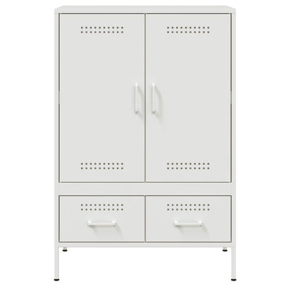 vidaXL Highboard Weiß 68x39x101,5 cm Stahl