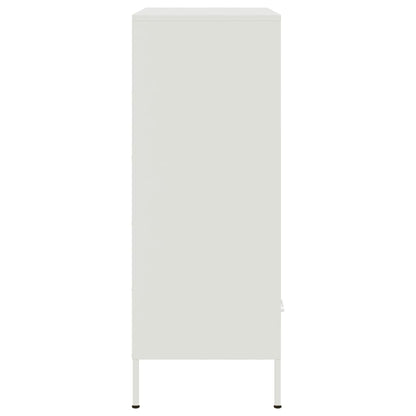 vidaXL Highboard Weiß 68x39x101,5 cm Stahl