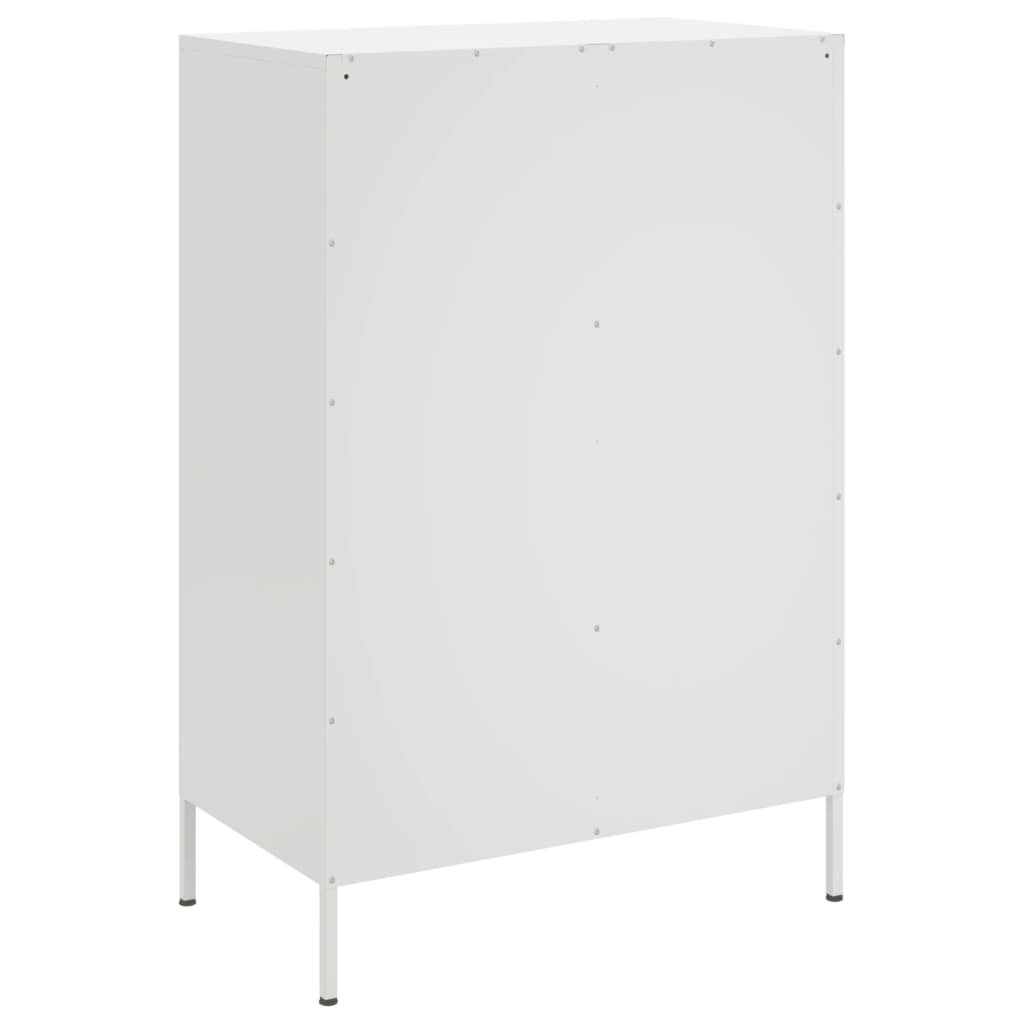 vidaXL Highboard Weiß 68x39x101,5 cm Stahl