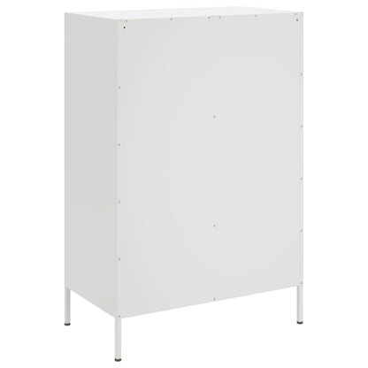 vidaXL Highboard Weiß 68x39x101,5 cm Stahl