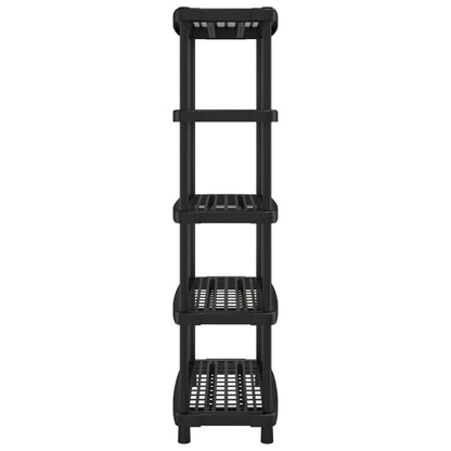 Lagerregal 5 Böden Schwarz 93,5x45,5x194,5 cm PP