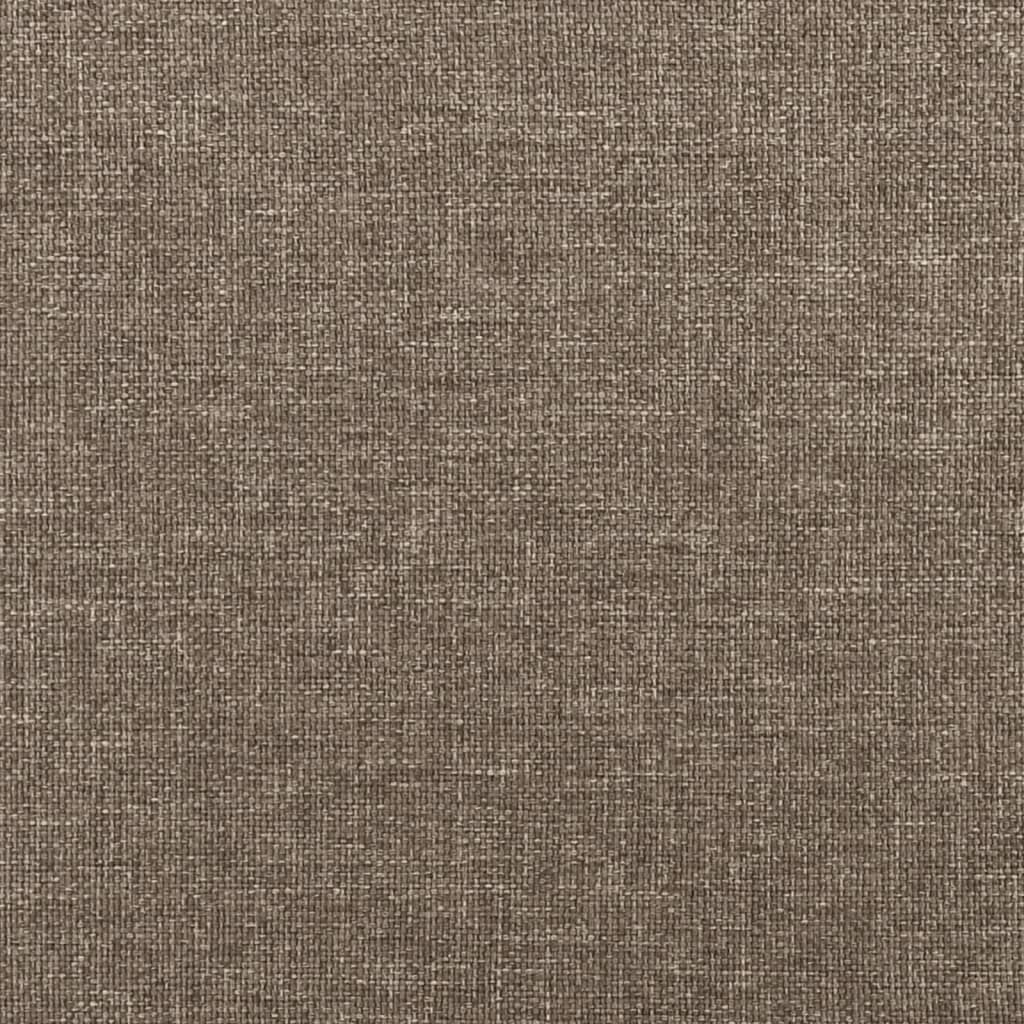 Bettgestell ohne Matratze Taupe 120x190 cm Stoff