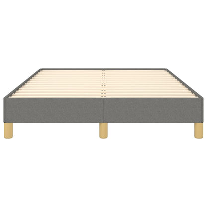 Bettgestell ohne Matratze Dunkelgrau 120x190 cm Stoff