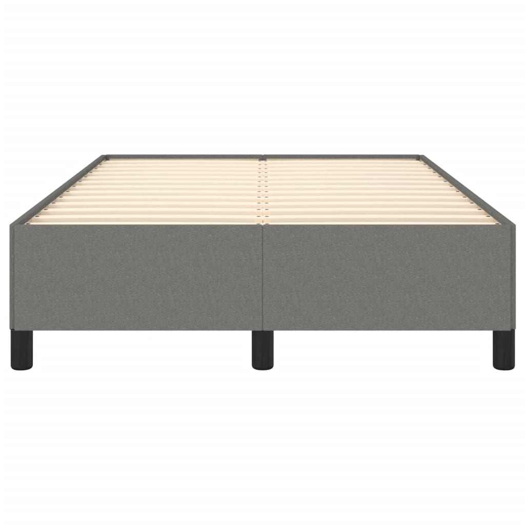 Bettgestell ohne Matratze Dunkelgrau 120x190 cm Stoff