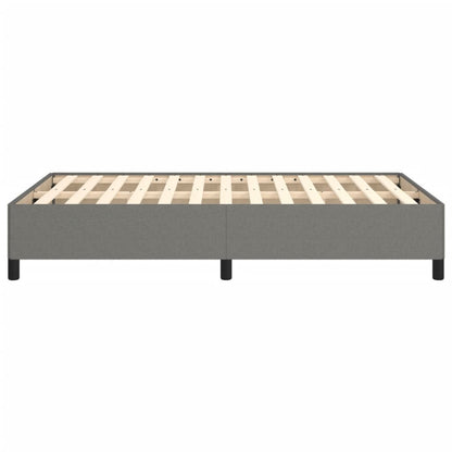 Bettgestell ohne Matratze Dunkelgrau 120x190 cm Stoff