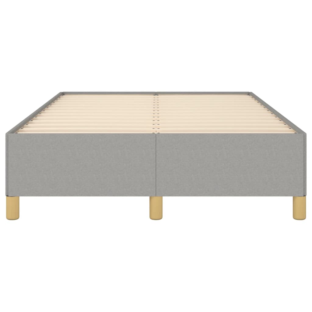 Bettgestell ohne Matratze Hellgrau 120x190 cm Stoff