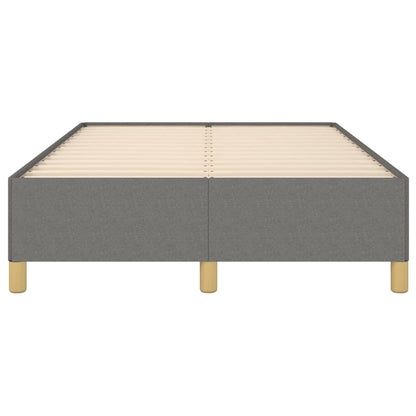 Bettgestell ohne Matratze Dunkelgrau 120x190 cm Stoff