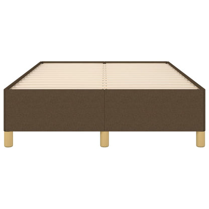 Bettgestell ohne Matratze Dunkelbraun 120x190 cm Stoff