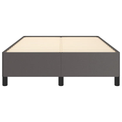 Bettgestell ohne Matratze Grau 120x190 cm Kunstleder