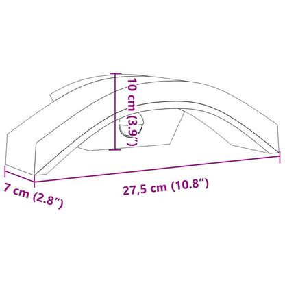 LED-Außenwandleuchten mit Sensor 2 Stk. Weiß Aludruckguss