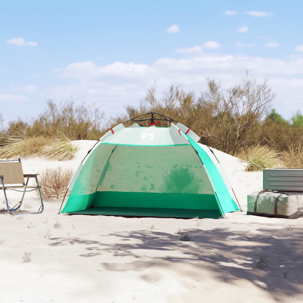 Strandzelt 2 Personen Seegrün Quick Release Wasserdicht