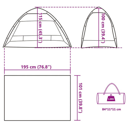 Strandzelt 2 Personen Seegrün Quick Release Wasserdicht