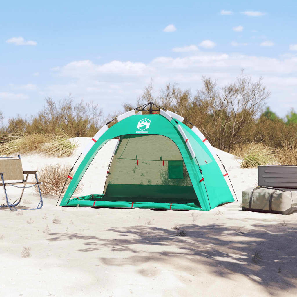 Strandzelt 2 Personen Seegrün Quick Release Wasserdicht