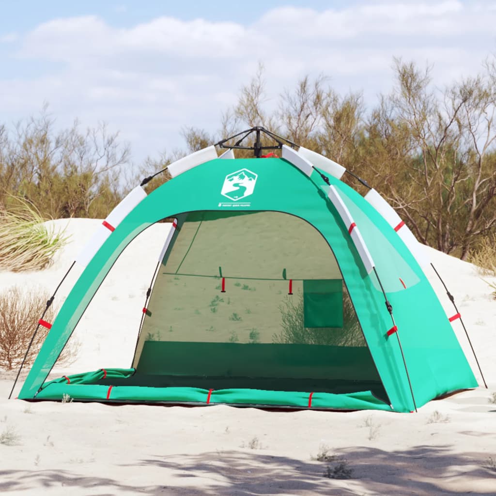 Strandzelt 2 Personen Seegrün Quick Release Wasserdicht