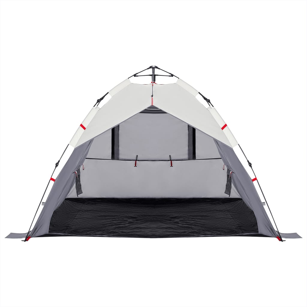Strandzelt 3 Personen Grau Quick Release Wasserdicht