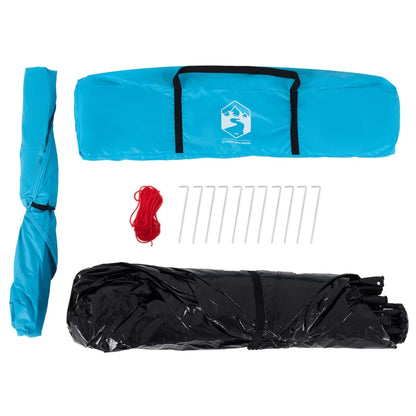 Campingzelt 4 Personen Blau Quick Release