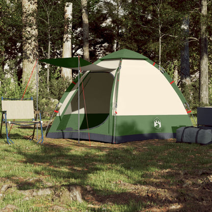 Campingzelt 4 Personen Grün Quick Release