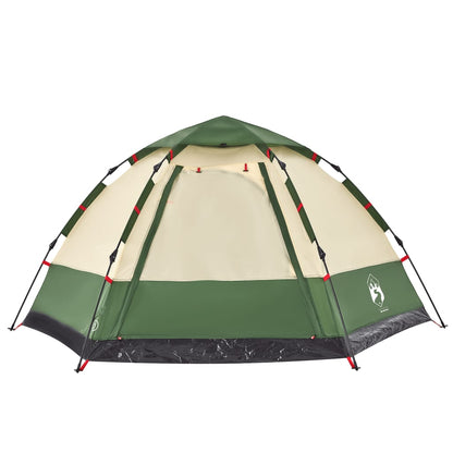 Campingzelt 4 Personen Grün Quick Release